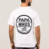 Papa-Mike-selbst gemachtes stoßartiges Logo T-Shirt (Rückseite)