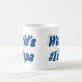 Papa mit blauem Halbtext Kaffeetasse (Mittel)