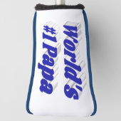 Papa mit blauem Text Golf Headcover (Rotieren 90)