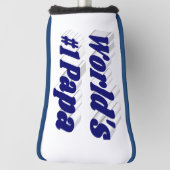 Papa mit dunkelblauem Text-Kopfdeckel Golf Headcover (Rotieren 90)