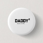 Papa mit individuellem Kindernamen Button (Vorderseite)