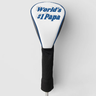 Papa mit meerblauer Schrift  Golf Headcover
