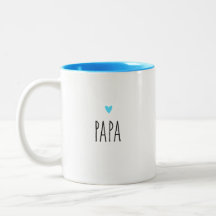Papa | Moderne Vater - Herzfarbe