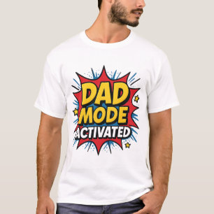 Papa-Modus Aktives lustiges Geschenk Papa-Hemd T-Shirt