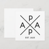 PAPA Monogramm-Design (Vorne/Hinten)