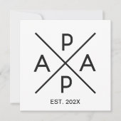 PAPA Monogramm-Design (Vorderseite)