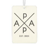 PAPA Monogramm-Design Autolufterfrischer (Rückseite)