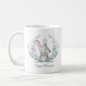 Papa Mouse Niedlich Holiday Wreath Kaffeetasse (Links)