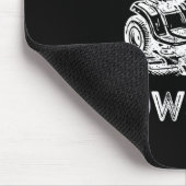 Papa Mows Funny Lawn Mower Father's Day Grandpa  Mousepad (Ecke)