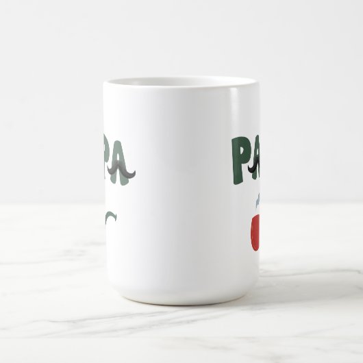 Papa mustache funny fathers day  kaffeetasse (Mittel)