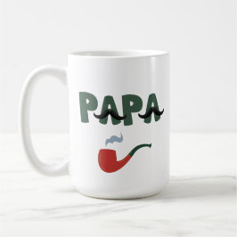 Papa mustache funny fathers day kaffeetasse