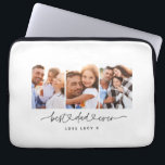 Papa niedliches, modernes Drehbuch-MultiFoto-Gesch Laptopschutzhülle<br><div class="desc">Vater niedliches,  modernes Drehbuch-MultiFoto-Geschenk</div>