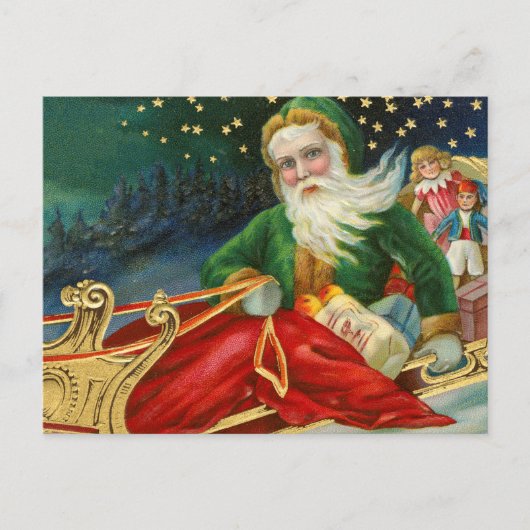 papa noel en navidad feiertagspostkarte (Vorderseite)