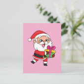 Papa noel postkarte (Stehend Vorderseite)