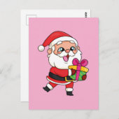 Papa noel postkarte (Vorne/Hinten)