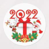 papá Noel variadas para navidad Etiketten (Design 2)