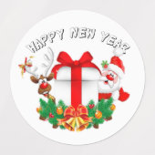 papá Noel variadas para navidad Etiketten (Design 1)