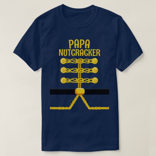 PAPA Nutcracker Matching Family Weihnachten T-Shirt (Design vorne)