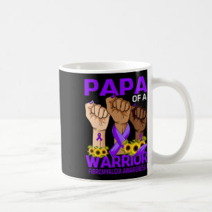 Papa of a Warrior Fibromyalgie Awareness Sonnenblu Kaffeetasse