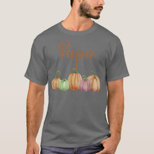 Papa of Little Pumpkin First Birthday Autumn Pumpk T-Shirt