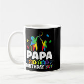 Papa Of The Birthday Boy Autism Awareness Support  Kaffeetasse (Links)