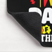 Papa Of The Birthday Boy Autism Awareness Support  Mousepad (Ecke)