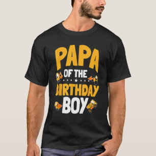 Papa of the Birthday Boy Construction Worker T-Shirt