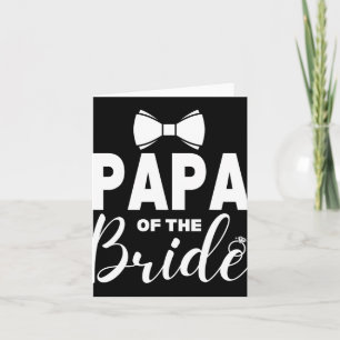 Papa of the Bride Wedding Party Familienkostüm Vat Karte