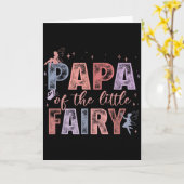 Papa Of The Little Fairy 1st Birthday Girl Fairyta Karte (Gelbe Blume)