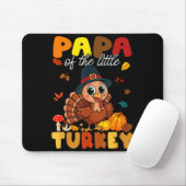 Papa Of The Little Turkey Thanksgiving Baby Shower Mousepad (Mit Mouse)