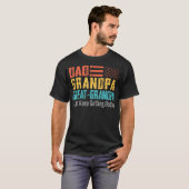 Papa Opa Ur-Opa Lustiger Vatertag T-Shirt (Vorne ganz)