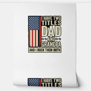 Papa Opa Vintage Patriotisches Familien-Shirt Desi Tapete