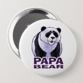 Papa Panda Bear Button (Vorne & Hinten)