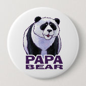 Papa Panda Bear Button (Vorderseite)