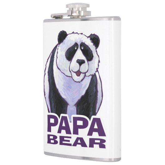 Papa Panda Bear Flachmann (Links)