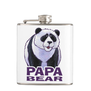 Papa Panda Bear Flachmann