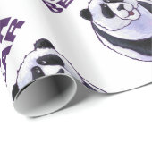 Papa Panda Bear Geschenkpapier (Rolleneckpunkt)