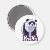 Papa Panda Bear Magnet (Vorderseite/Rückseite)