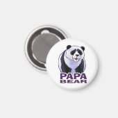 Papa Panda Bear Magnet (Vorderseite/Rückseite)