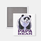 Papa Panda Bear Magnet (Vorderseite/Rückseite)