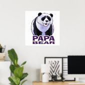 Papa Panda Bear Poster (Heimbüro)