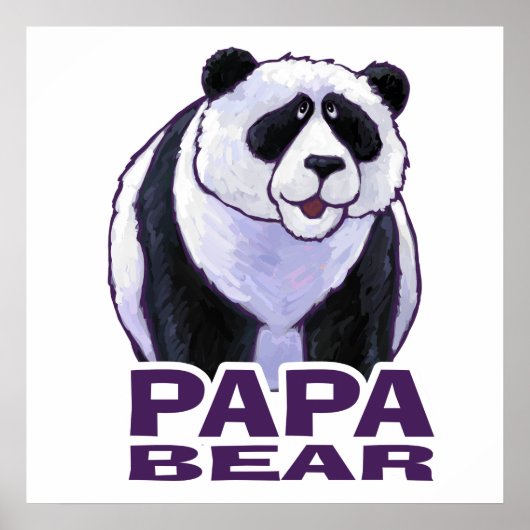 Papa Panda Bear Poster (Vorne)