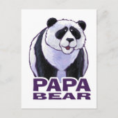 Papa Panda Bear Postkarte (Vorderseite)