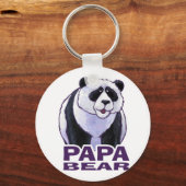 Papa Panda Bear Schlüsselanhänger (Vorderseite)