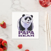 Papa Panda Bear Serviette (Beispiel)