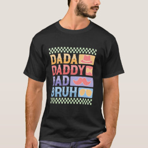 Papa Papa Dada Papa Papa Bruder-Shirt Papa Süß Fa T-Shirt