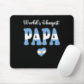 Papa Papa der beste Vater der Welt Mousepad (Mit Mouse)