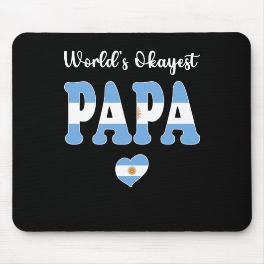 Papa Papa der beste Vater der Welt Mousepad (Vorne)