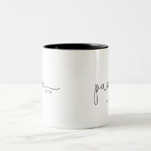 Papa | Papa-Geschenk Zwei-Tonen-Kaffee-Tasse Zweifarbige Tasse (Mittel)