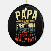 Papa Papa Papa Papa Keramik Ornament (Links)